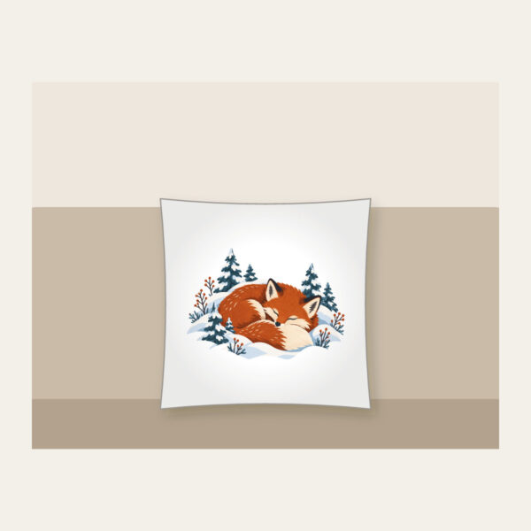 Product image Sleeping Fox Among Snowy Pines Pillow