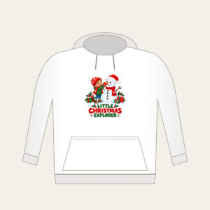 Little Christmas Explorer Hoodie in white