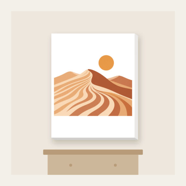 Product image Dune Ripples with a Small Sun Canvas Print