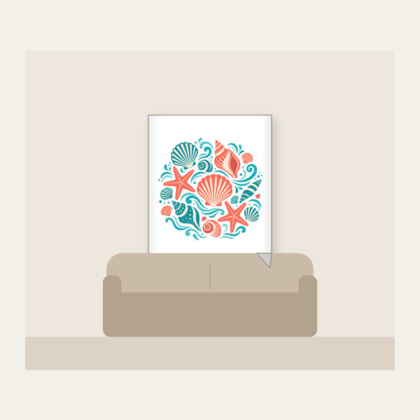 Product image Shells, Starfish and Ripples Fleece Blanket
