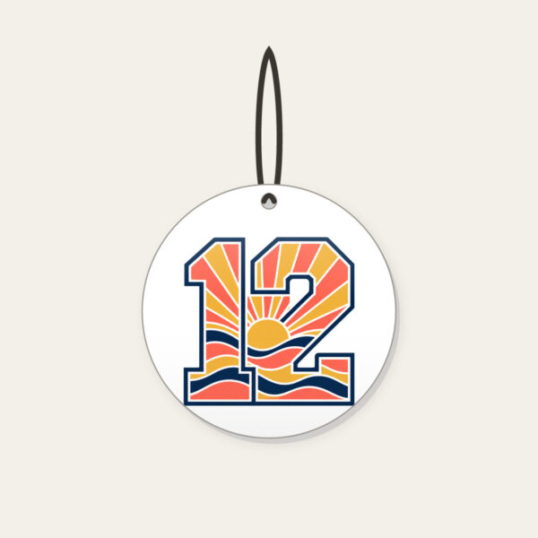 Product image Sunrise Bands Number 12 Ceramic Ornament