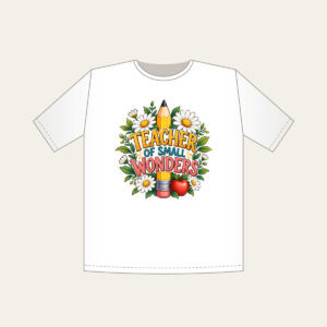 TEACHER OF SMALL WONDERS T-Shirt in white