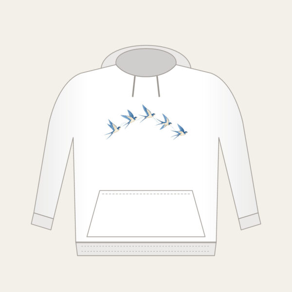 Product image Five Swallows in a Gentle Arc Hoodie