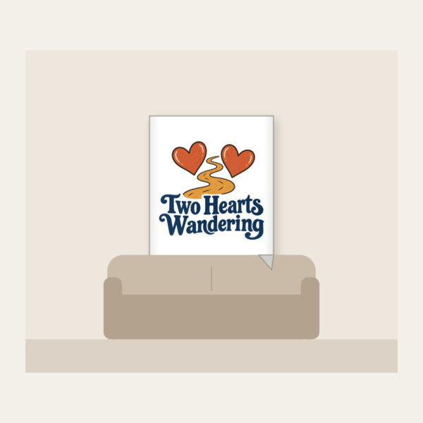 Product image Two Hearts Wandering Fleece Blanket