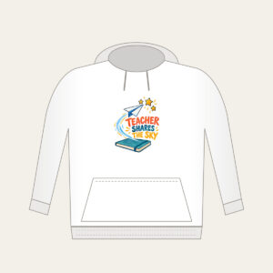 TEACHER SHARES THE SKY Hoodie in white