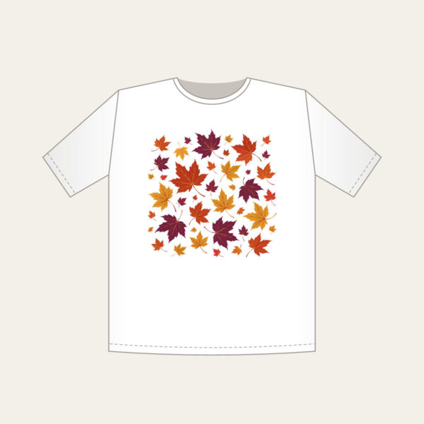Product image Falling Maple Leaves in Rust and Plum T-Shirt