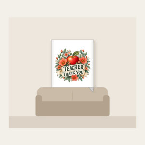 TEACHER THANK YOU Fleece Blanket in white