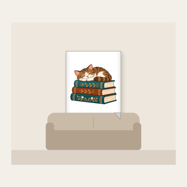 Product image Cat Napping on Three Books Fleece Blanket