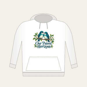 Our Paired Horizons Hoodie in white