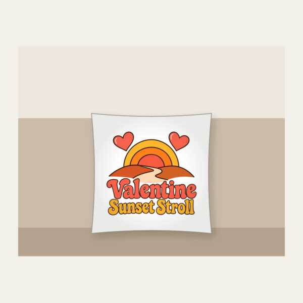 Product image Valentine Sunset Stroll Pillow