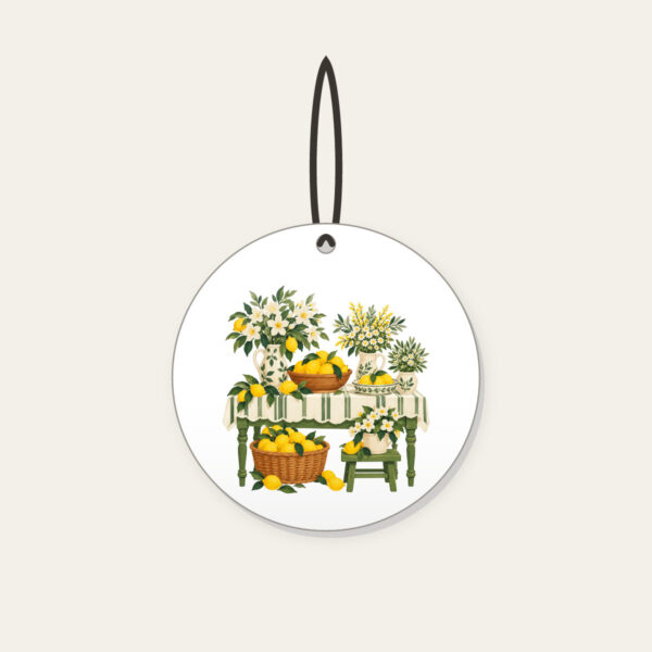 Product image Lemon and Flower Market Stall Ceramic Ornament