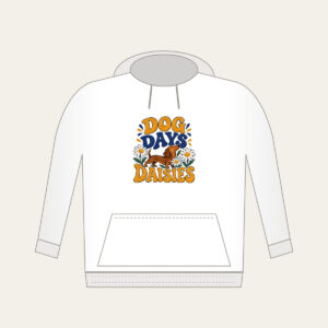 DOG DAYS DAISIES Hoodie in white