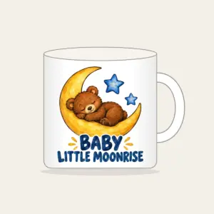 BABY LITTLE MOONRISE Mug in white