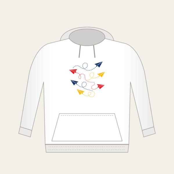 Product image Paper Planes and Dotted Flight Paths Hoodie