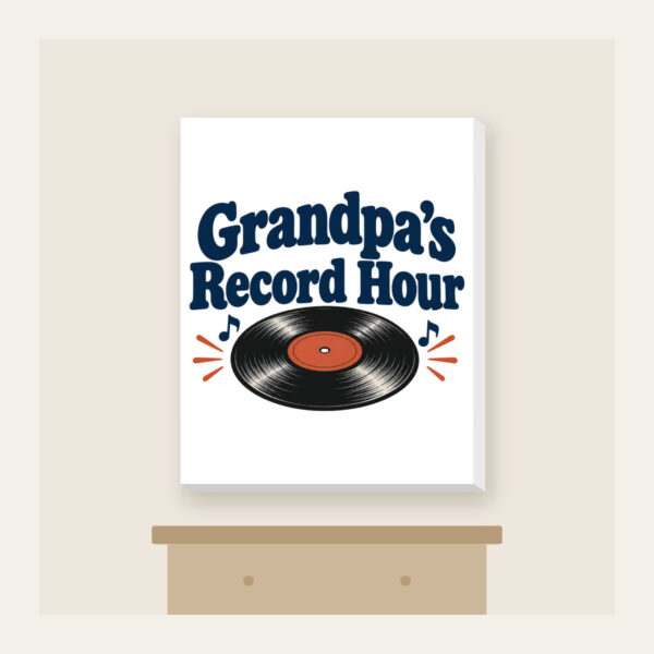 Product image Grandpa's Record Hour Canvas Print