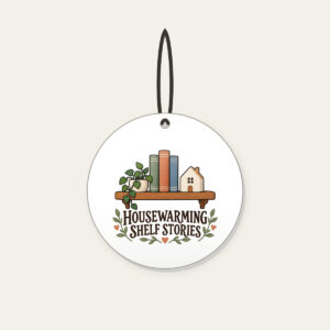 HOUSEWARMING SHELF STORIES Ceramic Ornament in white