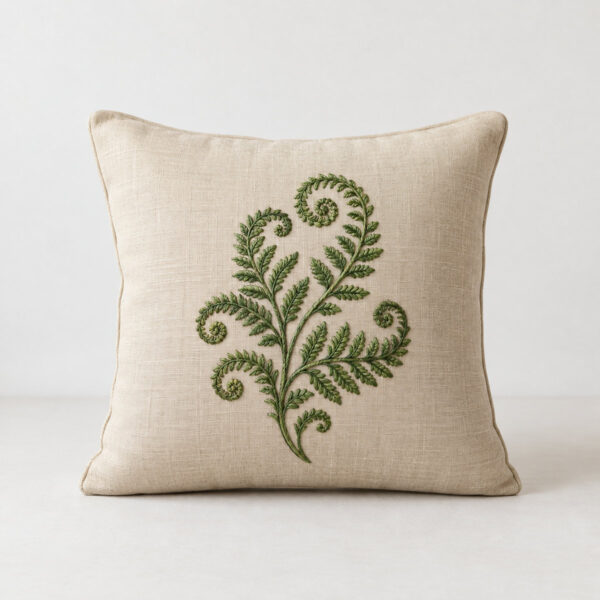 Product image Embroidered Fern Pillow