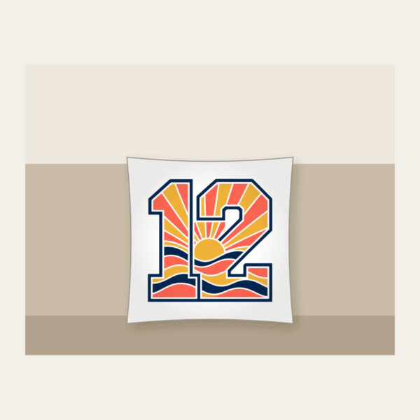 Product image Sunrise Bands Number 12 Pillow