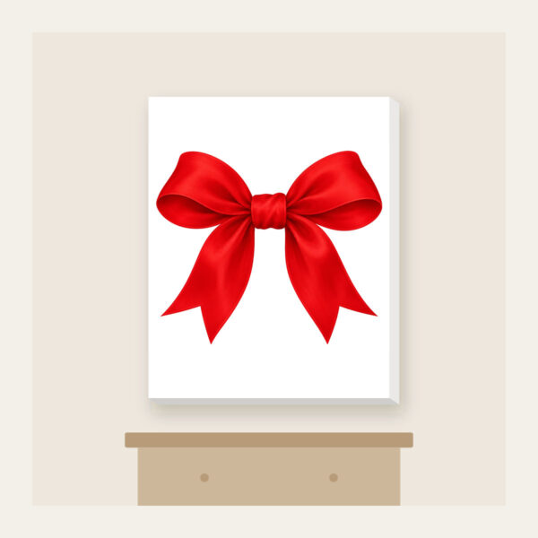 Product image Single Red Ribbon Bow Canvas Print