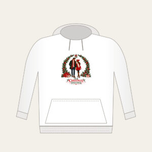 Our Christmas Together Hoodie in white