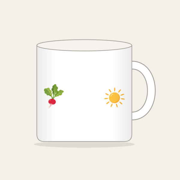 Product image Radish and Sun Strip Mug