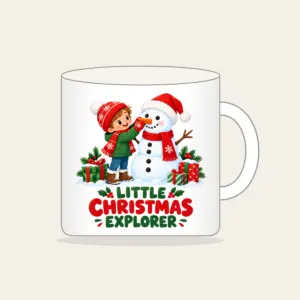 Little Christmas Explorer Mug in white