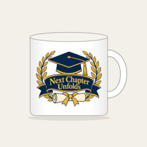 Next Chapter Unfolds Mug in white