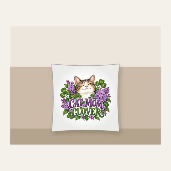 Product image Cat Mom Clover Pillow