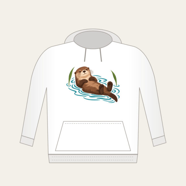 Product image Floating Otter on Teal Ripples Hoodie