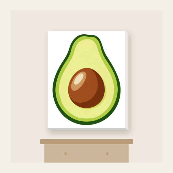Product image Halved Avocado Study Canvas Print