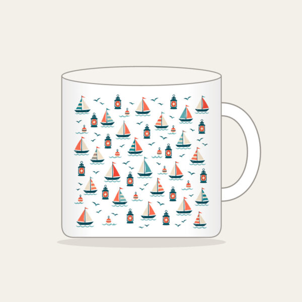 Product image Tiny Sailboats and Harbour Lanterns Mug
