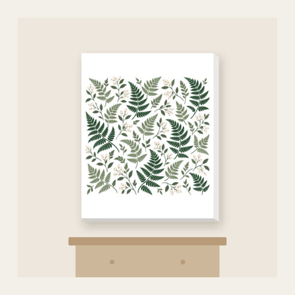 Product image Fern and Berry Repeat Canvas Print