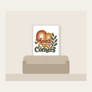 Mom's Cozy Corners Fleece Blanket in white