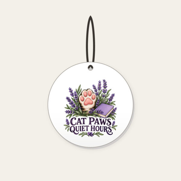Product image Cat Paws Quiet Hours Ceramic Ornament