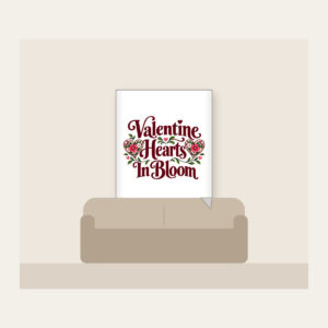 Valentine Hearts In Bloom Fleece Blanket in white