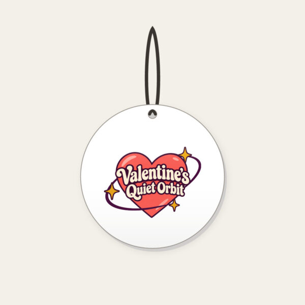 Product image Valentine's Quiet Orbit Ceramic Ornament