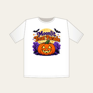 Moonlit Treat Parade T-Shirt in white
