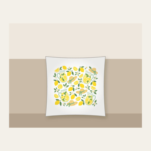 Product image Lemonade Stand Pitchers and Lemons Pillow