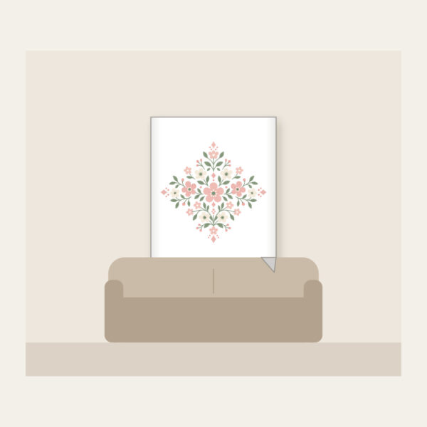 Product image Tiny Blooms and Diamonds in Blush Fleece Blanket