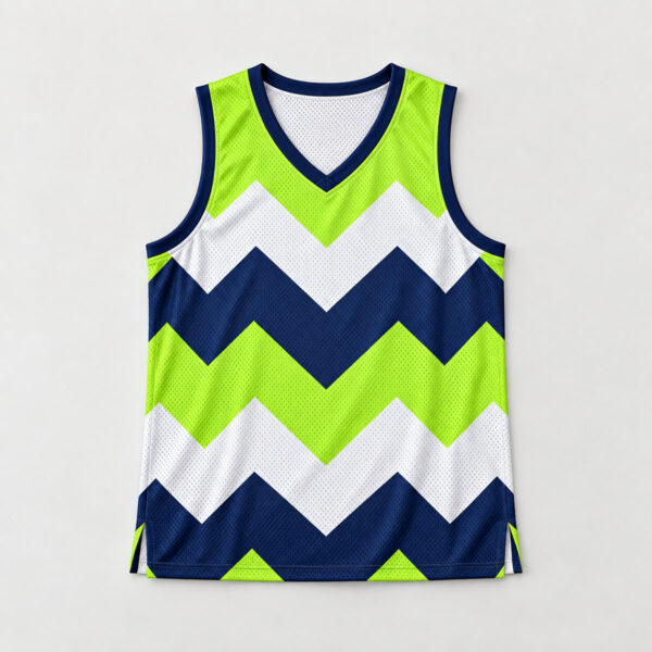 Product image Zigzag Lime V-Neck Jersey Tank