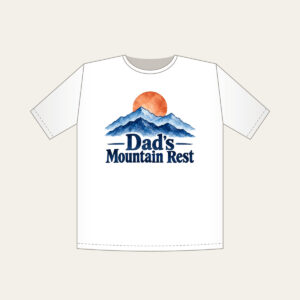 Dad's Mountain Rest T-Shirt in white