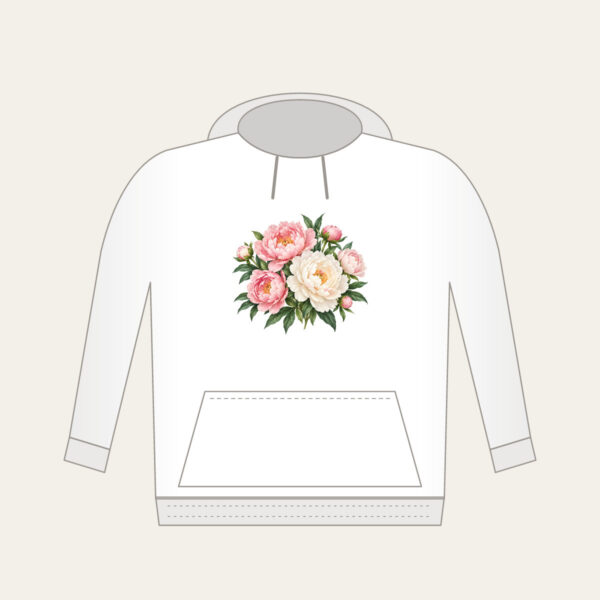 Product image Blush and White Peonies Hoodie