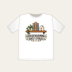 HOUSEWARMING SHELF STORIES T-Shirt in white