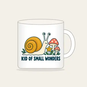 KID OF SMALL WONDERS Mug in white