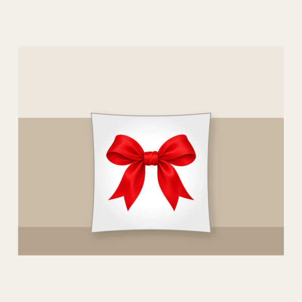 Product image Single Red Ribbon Bow Pillow