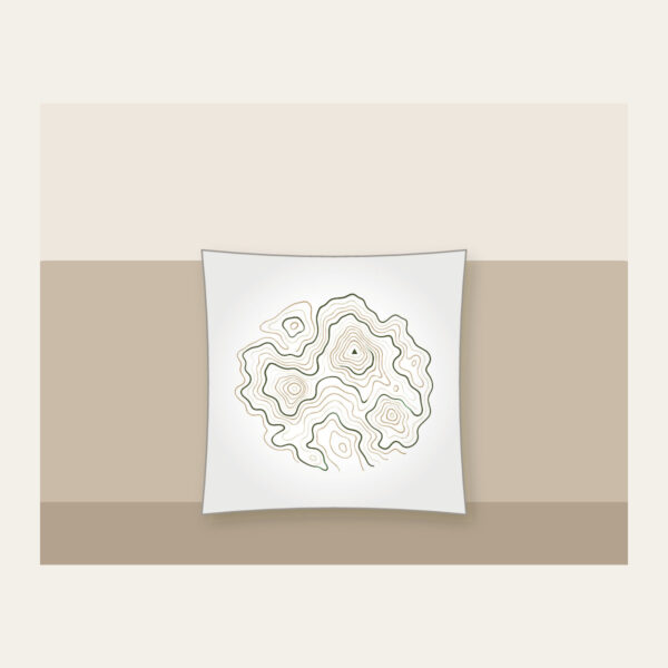 Product image Moss Contour Map Pillow