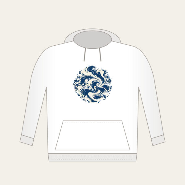 Product image Indigo Marbling Like a Receding Tide Hoodie