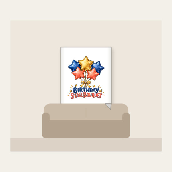 Product image Birthday Star Bouquet Fleece Blanket