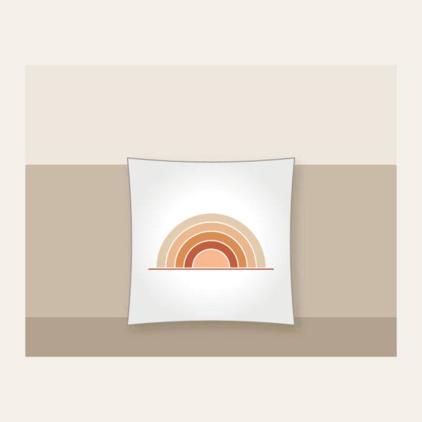 Product image Stepped Arc Sunrise Over the Horizon Pillow