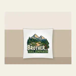 BROTHER TRAIL COMPANION Pillow in white
